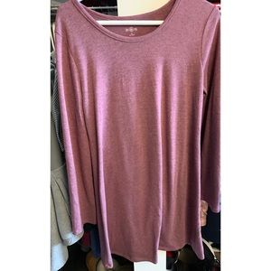 Long sleeve pink sweater dress